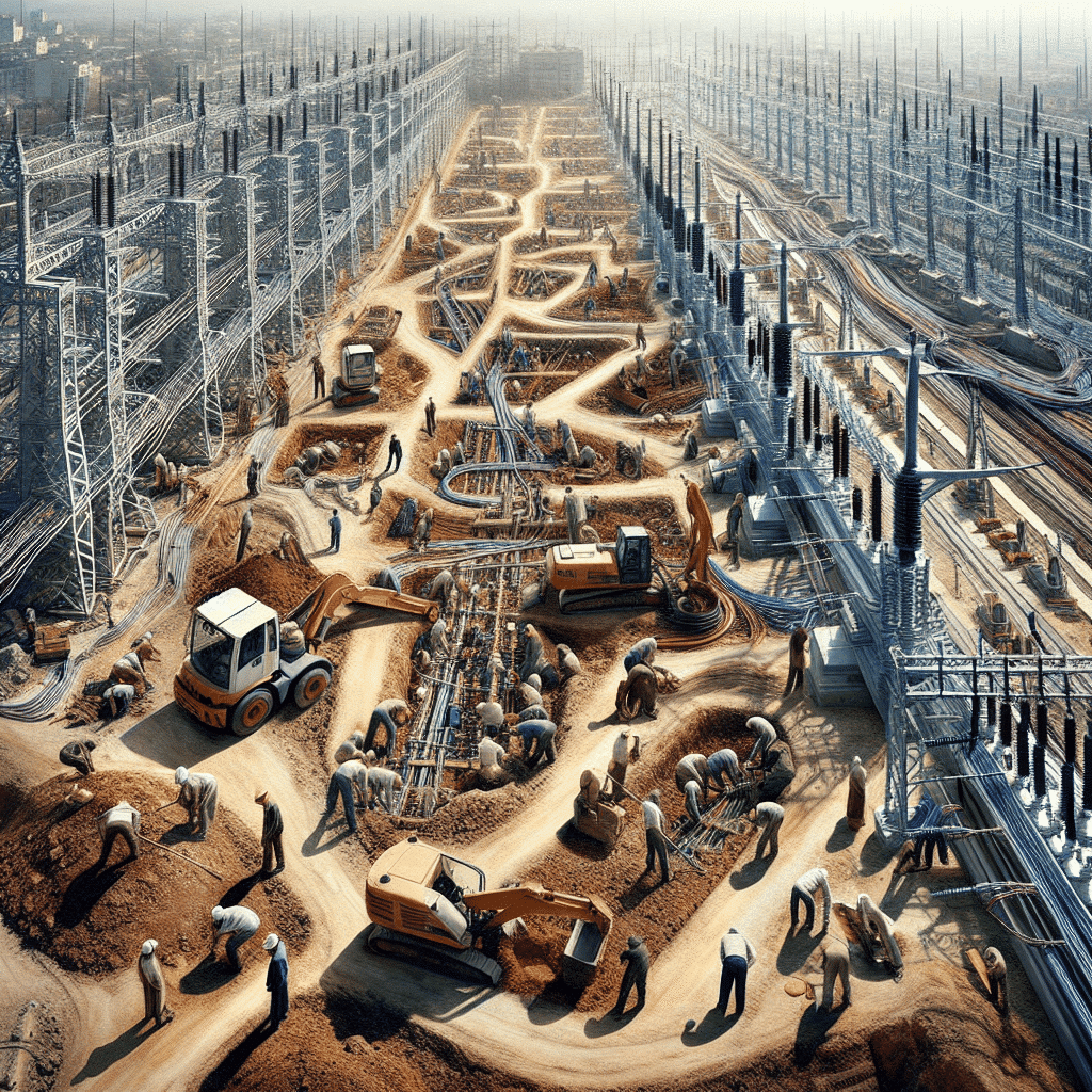 budowa sieci elektrycznej