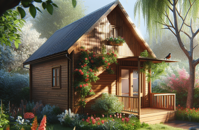 Drewniany dom do ogrodu – jak wybrać urządzić i dbać o niego przez cały rok