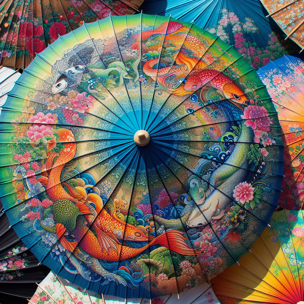 parasole z nadrukiem