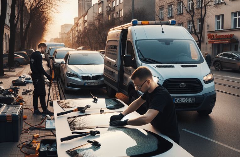 Wymiana szyb samochodowych u klienta w Warszawie – jak to zrobić szybko i skutecznie?