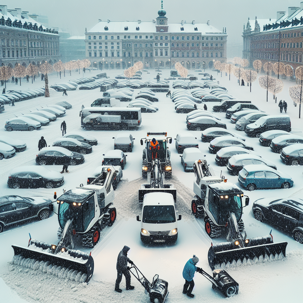 odśnieżanie parkingów warszawa