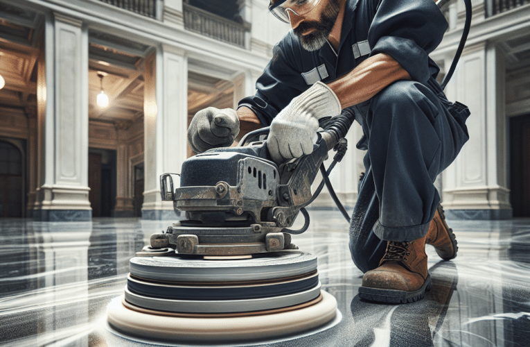 Jak szlifować posadzki marmurowe w Warszawie – krok po kroku do idealnego efektu?