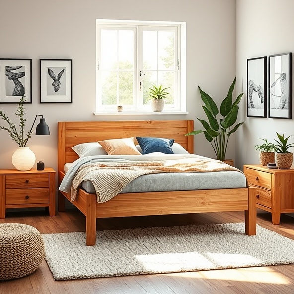 łóżko bukowe 140x200