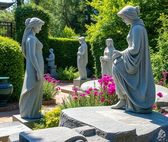 Jakie kryteria brać pod uwagę przy wyborze rzeźby z granitu, aby podkreślić piękno ogrodu