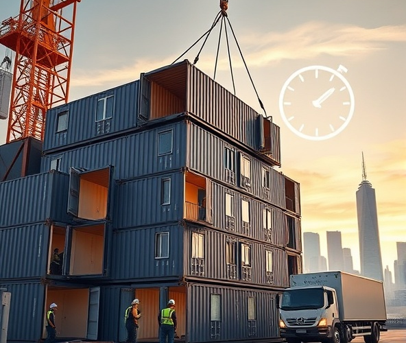 Jak wynajem kontenerów mieszkalnych wpływa na czas budowy?