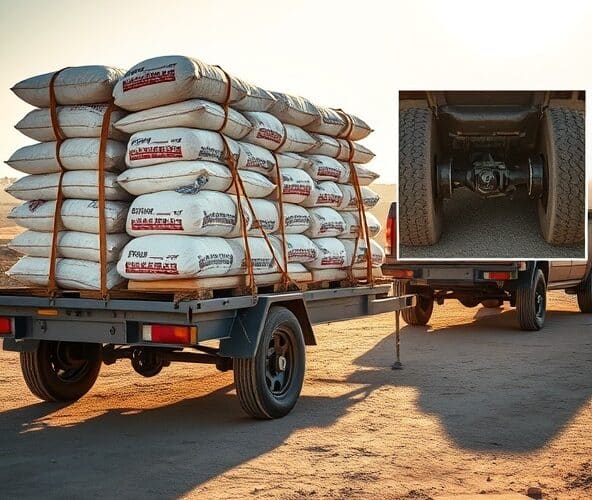 Czy przyczepka samochodowa Zasław 265SU przewiezie 24 worki cementu?