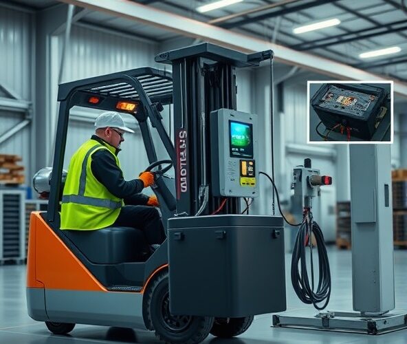 Jak optymalnie ładować baterie trakcyjne do wózków widłowych?