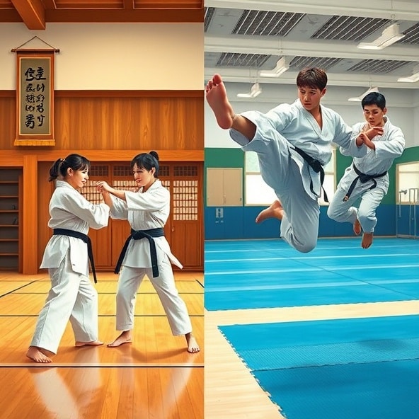 czym się różni karate od taekwondo