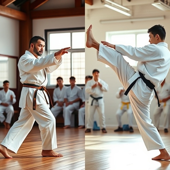 czym się różni karate od taekwondo