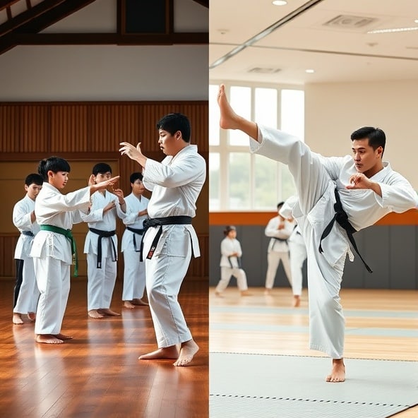 czym się różni karate od taekwondo