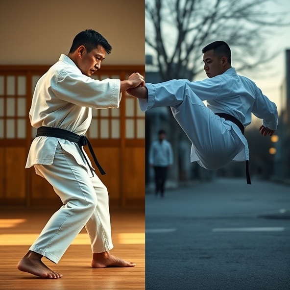 czym się różni karate od taekwondo