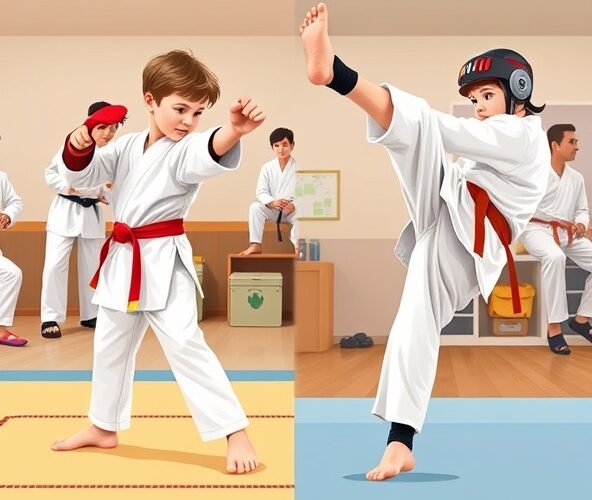 Czym się różni karate od taekwondo pod kątem kontuzji u 7-latka?