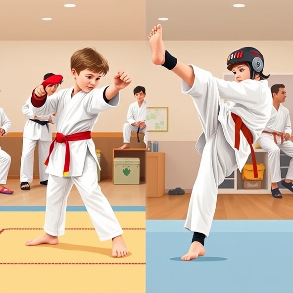 czym się różni karate od taekwondo