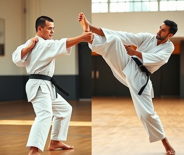 Czym się różni karate od taekwondo w nauce obrony przed chwytami?