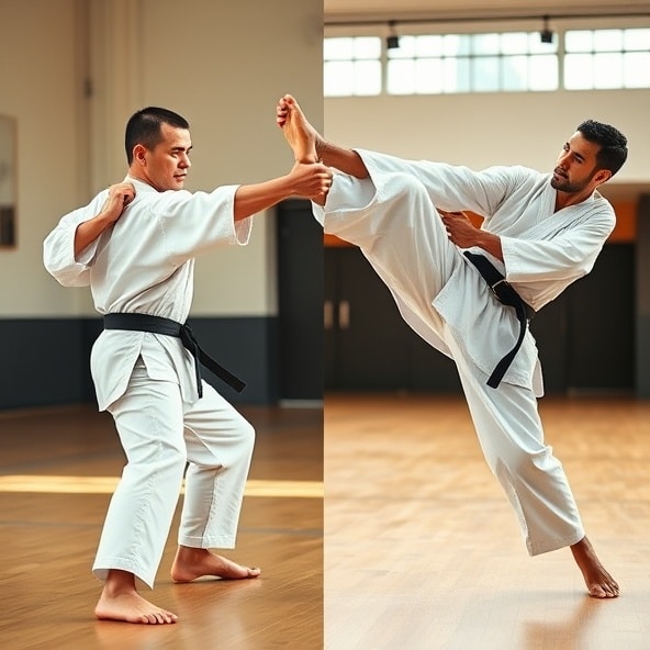 czym się różni karate od taekwondo