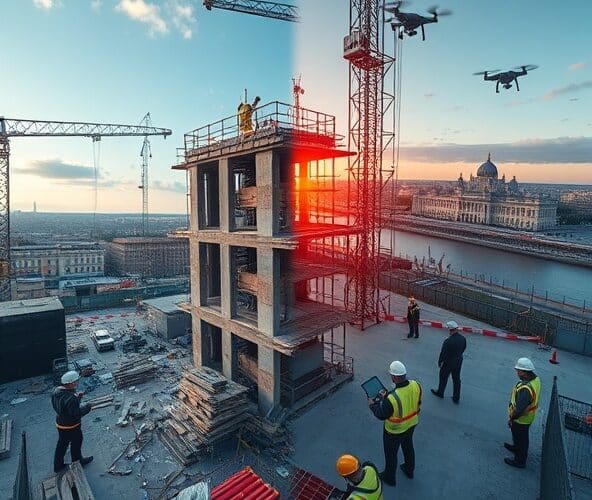 Jak monitoring placów budowy w Warszawie zmniejsza liczbę wypadków?