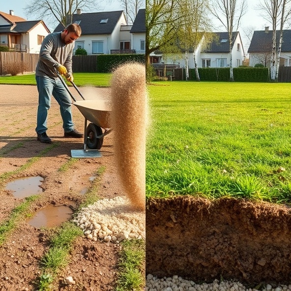 piaskowanie trawników komorów