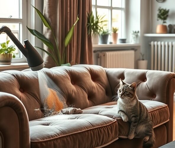 Czy polsterreinigung Friedrichshain usunie koci mocz z weluru?