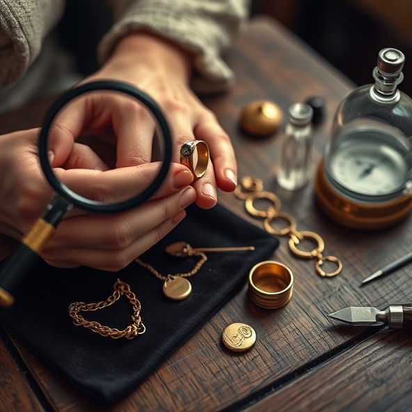 stara biżuteria złota