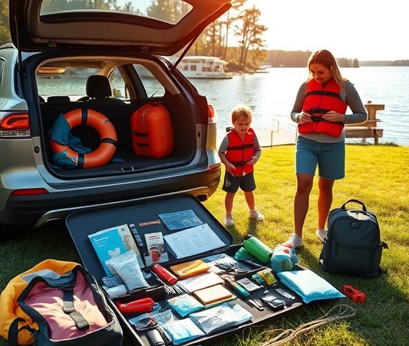Jak spakować apteczkę i sprzęt ratunkowy na wakacje nad jeziorem z dziećmi?