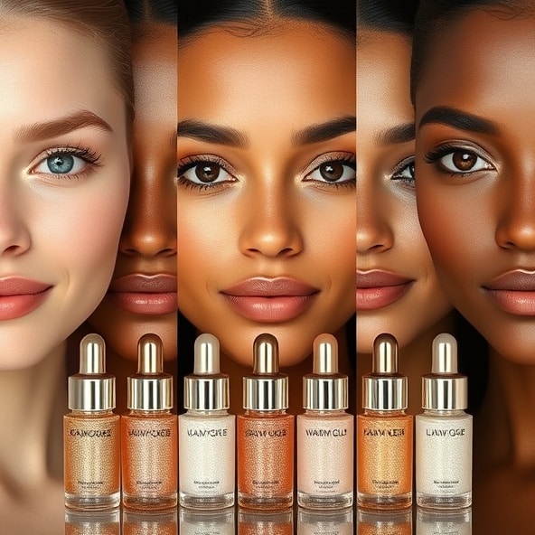 rozświetlacz do twarzy w płynie