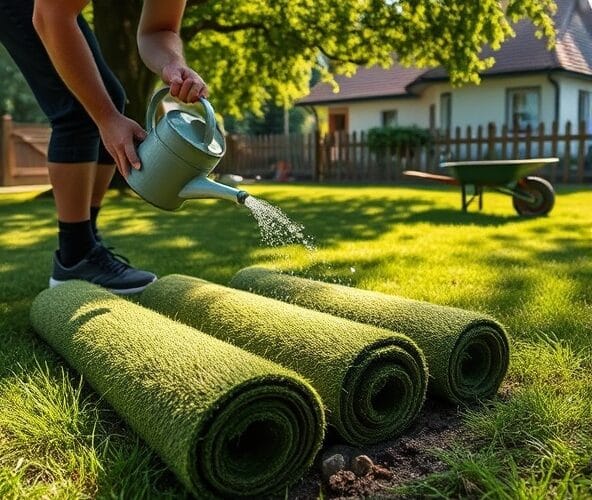 Czy trawa z rolki z Nadarzyna sprawdzi się na cienistym trawniku?